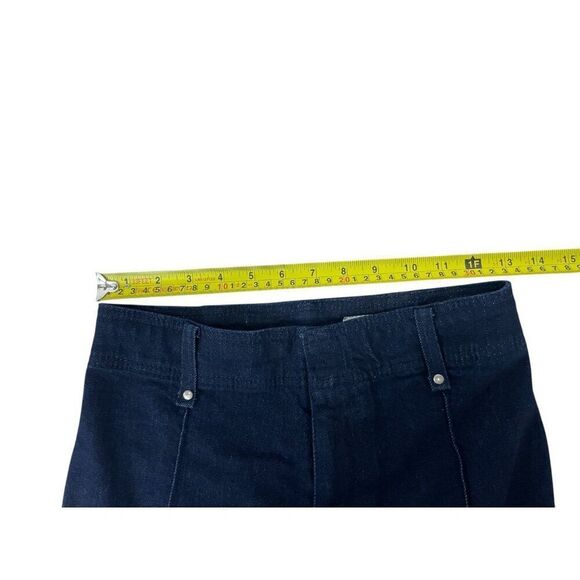 Zara Womens Jeans EU 36 US 4 Navy Blue Denim Wide Leg High Rise 8307/254 NWOT - Picture 8 of 11